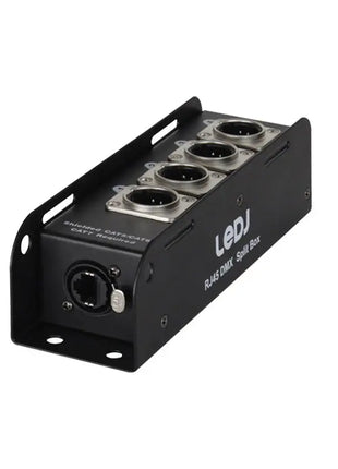 LEDJ etherCON to DMX Multicore Adaptor 5-Pin Male XLR Plugs