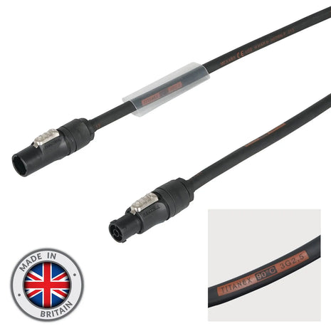  10m Neutrik powerCON TRUE1 TOP Cable – 2.5mm H07RN-F