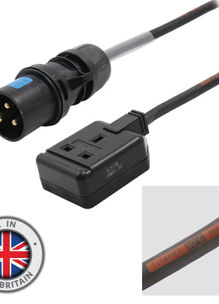 Elumen8 0.35m 16A Plug to 13A Socket Cable