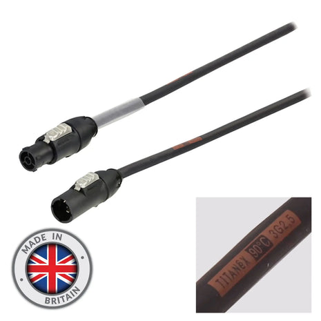  25m Neutrik powerCON TRUE1 TOP Cable – 2.5mm H07RN-F