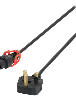 IEC LOCK 2m 13A – C13 IEC Lock+ Cable (5A Fuse) PC1544