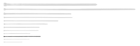 HellermanTyton Cable Ties 200 x 2.5mm Black UB200A-B (Pack 100)