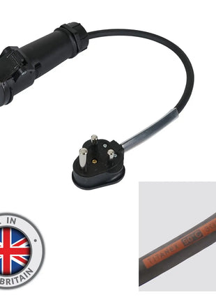 Elumen8 0.35m 1.5mm 15A Male – 16A Mennekes Female Adaptor Cable