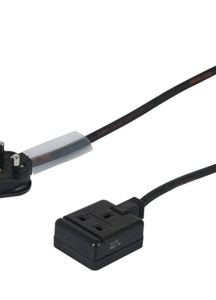 Elumen8 0.35m 1.5mm 15A Male – 13A Female Adaptor Cable