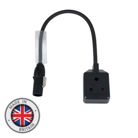 Elumen8 0.35m 1.5mm powerCON TRUE1-TOP – 15A Female Adaptor Cable