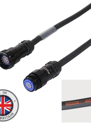 Elumen8 10m Socapex 19-Pin Male - Female Titanex 1.5mm Cable