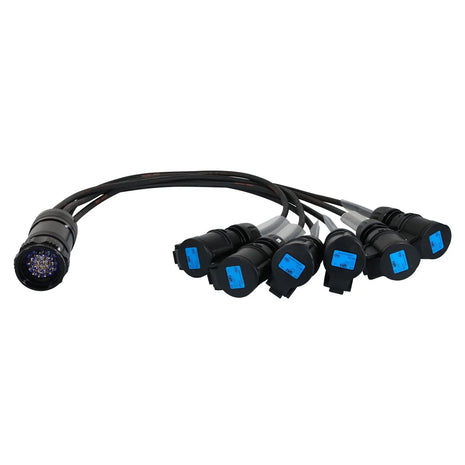  Socapex 19-Pin Male - 16A Female 1.5mm Fan-Out Cable