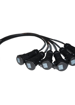  Socapex 19-Pin Male - 16A Mennekes Female 1.5mm Fan-Out Cable