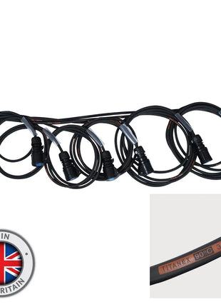  Socapex 19-Pin Male - 16A Female 2.5mm Staggered Fan-Out Cable