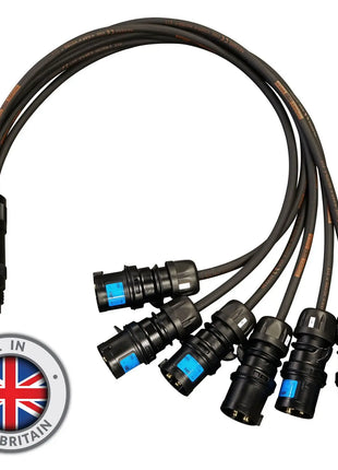  16A Male - Socapex 19-Pin Female 2.5mm Fan-In Cable