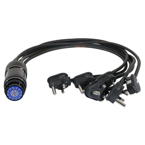  15A Male - Socapex 19-Pin Female 1.5mm Fan-In Cable