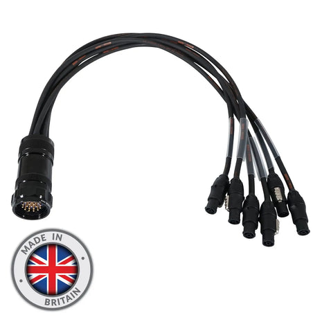  Socapex 19-Pin Male - powerCON TRUE1 1.5mm Fan-Out Cable