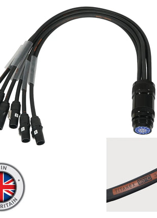  powerCON TRUE1 – Socapex 19-Pin Female 2.5mm Fan-In Cable