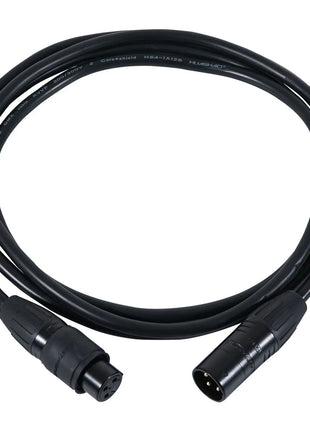 LEDJ 1m Seetronic IP 3-Pin Male XLR – 3-Pin Female XLR DMX Cable