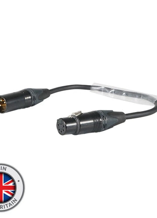 Elumen8 DMX Adaptor 3-Pin Male XLR to 5-Pin Female XLR