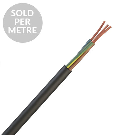 Elumen8 H05-RFF 0.75mm 3 Core Rubber Cable - Cut Length
