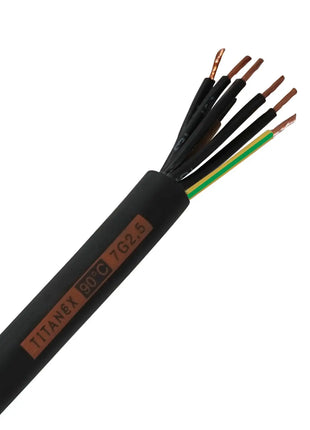 Titanex H07RN-F 2.5mm 7 Core Rubber Cable 500m