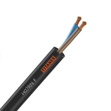 Titanex H07RN-F 2.5mm 2 Core Rubber Cable 500m