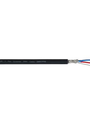 Elumen8 TOUR Screened 1 Pair DMX Cable DMX1PRB Cut Length Black