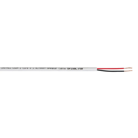 Elumen8 INSTALL LSZH 2 Core 2 x 0.75mm2 Speaker Cable SP2X0.75W Cut Length White