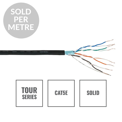 Elumen8 TOUR CAT5E Solid Core Data Cable CAT5ESL Cut Length