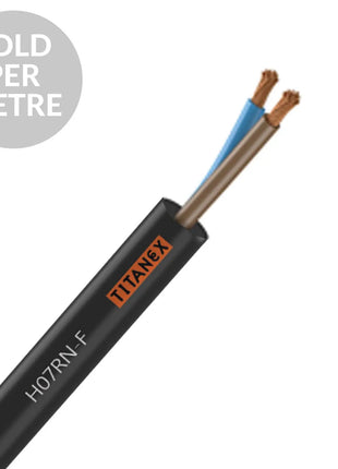 Titanex H07RN-F 1.5mm 2 Core Rubber Cable - Cut Length