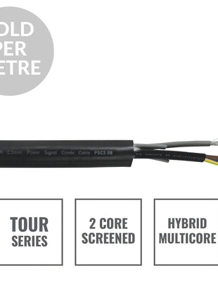 Elumen8 TOUR 2.5mm2 Power Signal Combi Cable PSC2.5B Cut Length