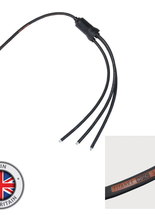 Elumen8 Moulded Y Split 3 Way 0.5m Tails - 2.5mm Bare Ends