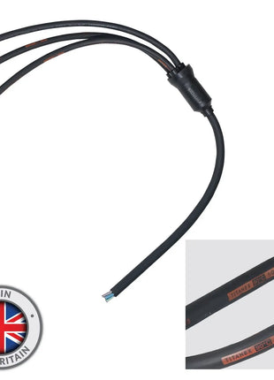 Elumen8 Moulded 3Ph Y Split 0.5m Tails - 6mm 5C to 3 x 3C Bare Ends