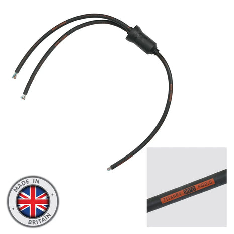 Elumen8 Moulded 3Ph Y Split 0.5m Tails - 2.5mm 5C to 2 x 5C Bare Ends