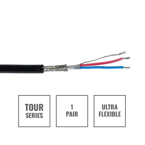 Elumen8 TOUR Screened 1 Pair DMX Cable DMX1PRB-TPU 100m