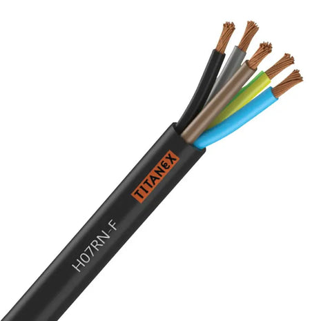 Titanex H07RN-F 2.5mm 5 Core Rubber Cable 100m