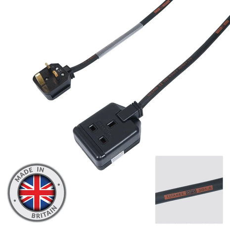 Elumen8 3m 1.5mm 13A Male – 13A 1G Female Extension Cable