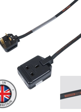 Elumen8 5m 1.5mm 13A Male – 13A 1G Female Extension Cable