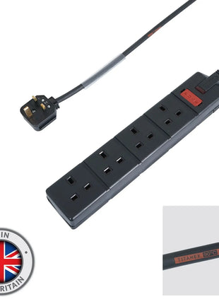 Elumen8 2m 1.5mm 13A Male – 13A 4G Female Extension Cable