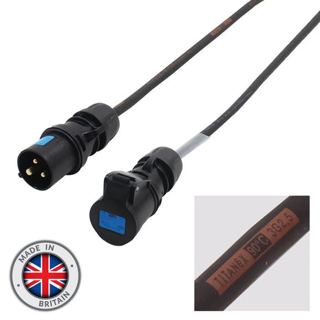 Elumen8 25m 2.5mm 16A Male – 16A Female Cable