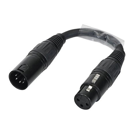LEDJ DMX Adaptor 5-Pin Male XLR - 3-Pin Female XLR