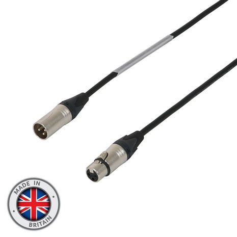 Elumen8 50m Neutrik XLR Male – XLR Female Microphone Cable Silver