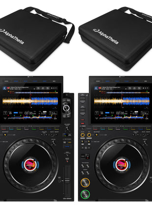 AlphaTheta CDJ-3000X Pair + DJC-3000X BAG Bundle AlphaTheta
