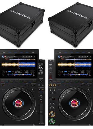 AlphaTheta CDJ-3000X Pair + FLT-3000X Flight Case Bundle AlphaTheta