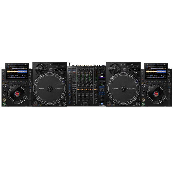 AlphaTheta 2 x CDJ-3000X + 2 x PLX-CRSS12 + DJM-A9 Bundle | Hybrid