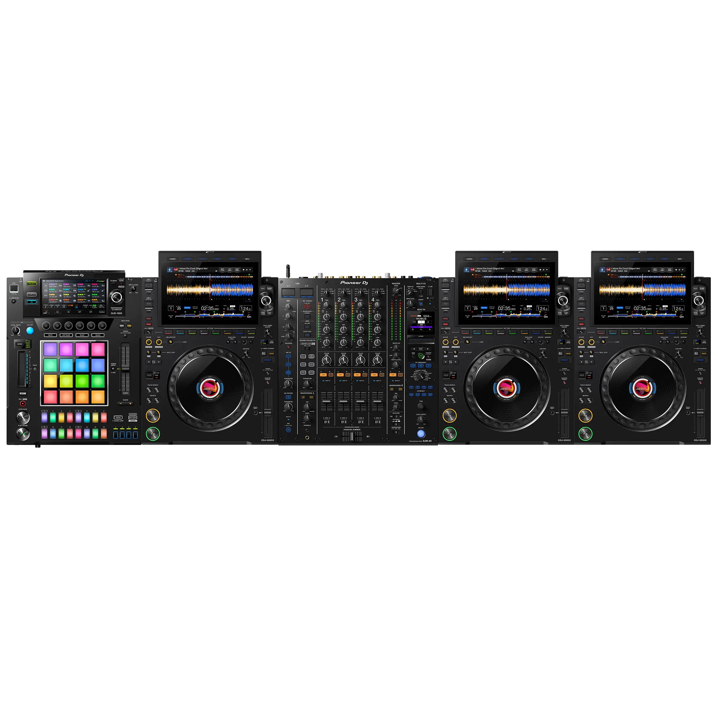 AlphaTheta 3 x CDJ-3000X + DJS-1000 + DJM-A9 | Ultimate Pro DJ AlphaTheta 3 x CDJ-3000X + DJS-1000 + DJM-A9 | Ultimate Pro DJ