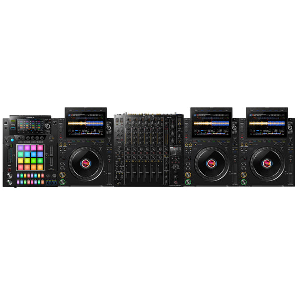 AlphaTheta 3 x CDJ-3000X + DJS-1000 + DJM-V10-LF | Ultimate Pro DJ
