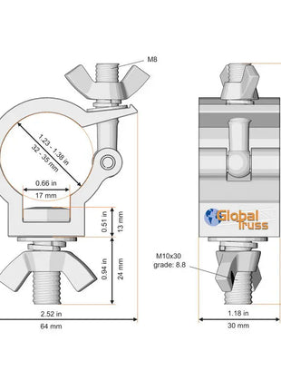  F24 Half Coupler (32-35mm) (5036)