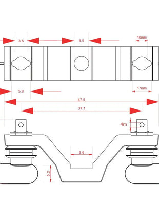 Elumen8 OC104 Omega Clamp (4mm Thickness)