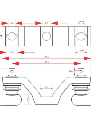 Elumen8 OC103 Omega Clamp (3mm Thickness)