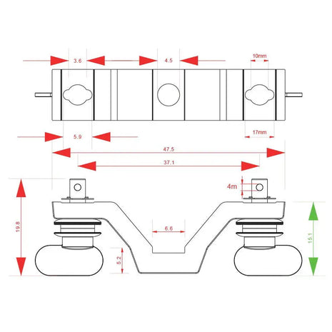 Elumen8 OC103 Omega Clamp (3mm Thickness)