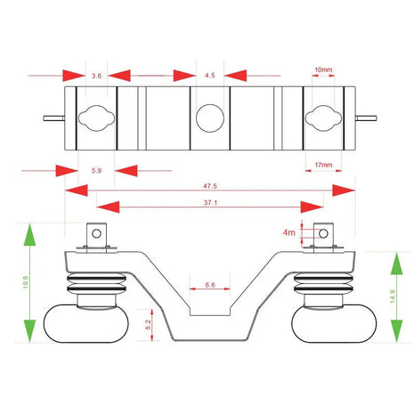Elumen8 OC102 Omega Clamp (2mm Thickness)