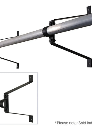 Elumen8 Pipe To Wall Bracket 300mm Black