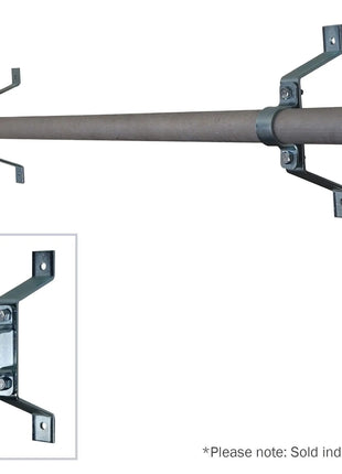 Elumen8 Pipe To Wall Bracket 100mm Zinc